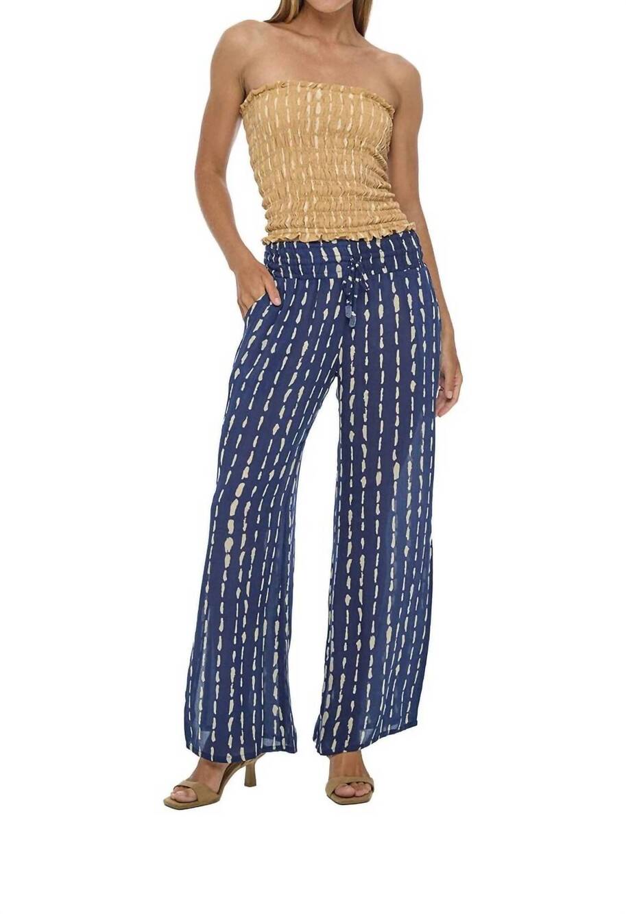 NEW KHUSH flor de malta pants in current navy